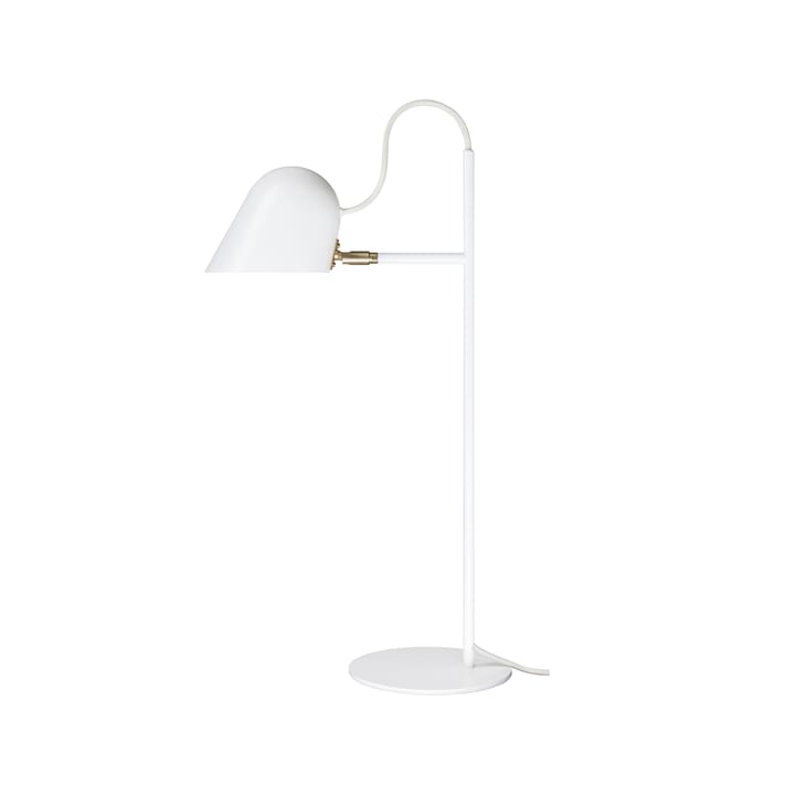 Lámpara de mesa Streck - Blanco, cable textil en gris cálido - Örsjö Belysning