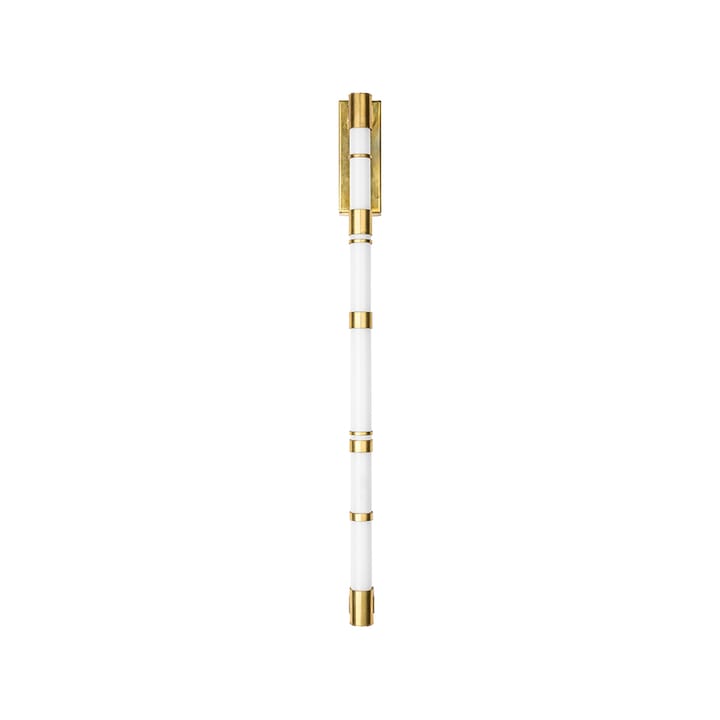 Lámpara de pared Stripe, Latón en bruto/blanco opal Örsjö Belysning