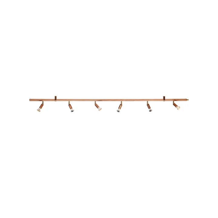 Lámpara de pared y techo Star 6 - Cobre, 200 cm - Örsjö Belysning