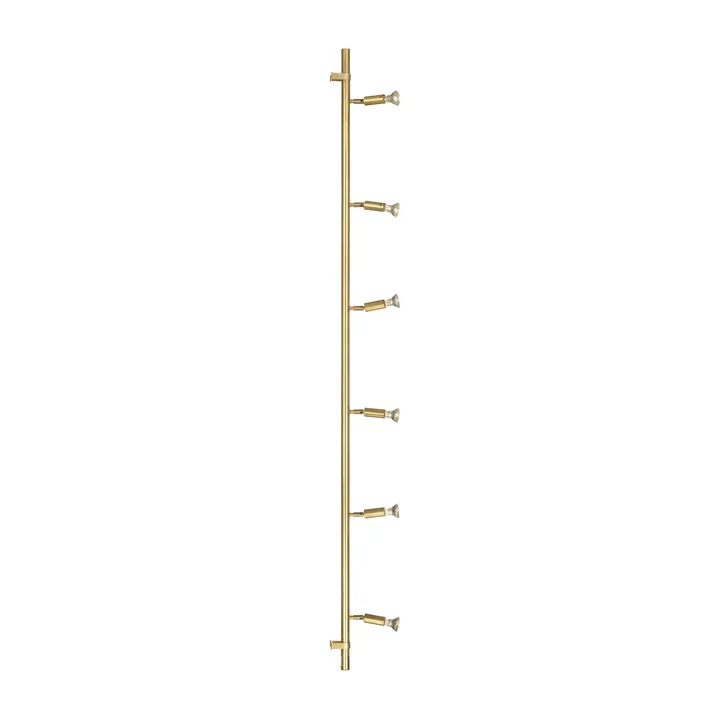 Lámpara de pared y techo Star 6 - Latón sin tratar, 200 cm - Örsjö Belysning