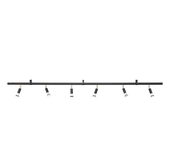 Lámpara de pared y techo Star 6 - Negro, 200 cm - Örsjö Belysning