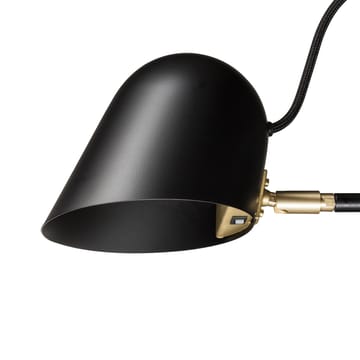 Lámpara de pie Streck - Negro, cable textil negro - Örsjö Belysning
