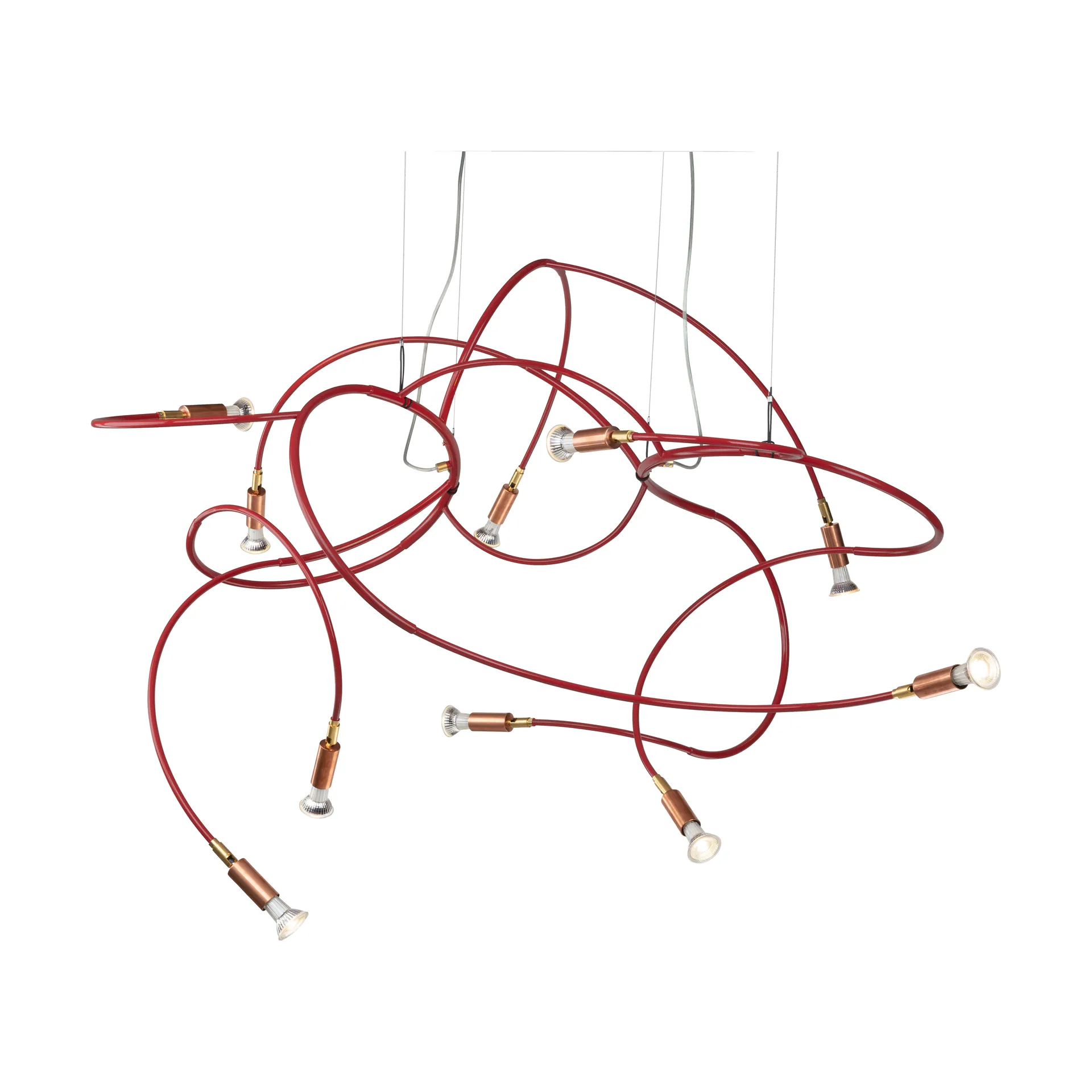 Lámpara de techo Andromeda 108 cm, Acero rojo Örsjö Belysning