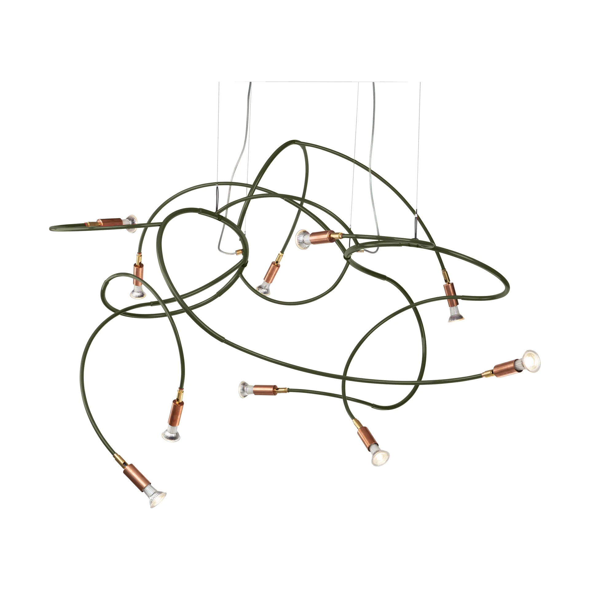 Lámpara de techo Andromeda 108 cm, Acero verde Örsjö Belysning