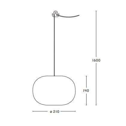 Lámpara de techo Pebble redondeada, gris cálido-vidrio Örsjö Belysning