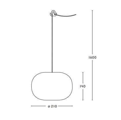 Lámpara de techo Pebble redondeada - gris cálido-vidrio - Örsjö Belysning