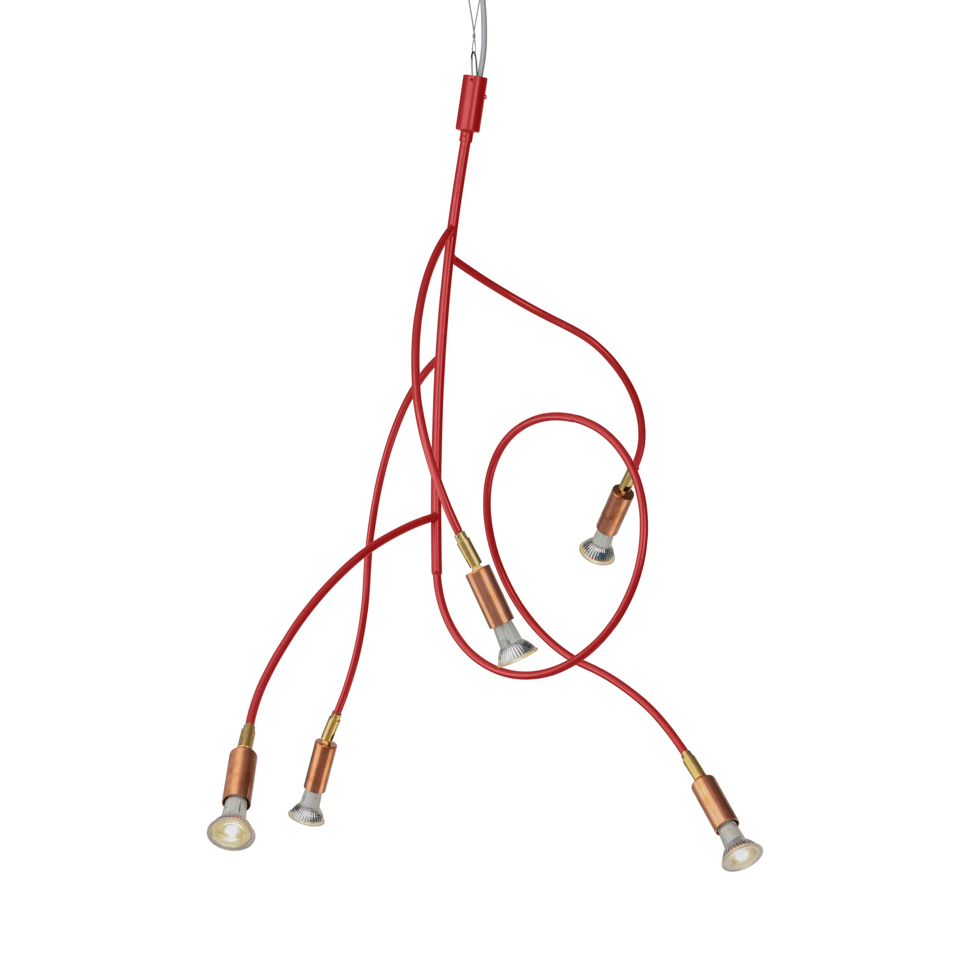 Lámpara de techo Ranka 5, Rojo Örsjö Belysning