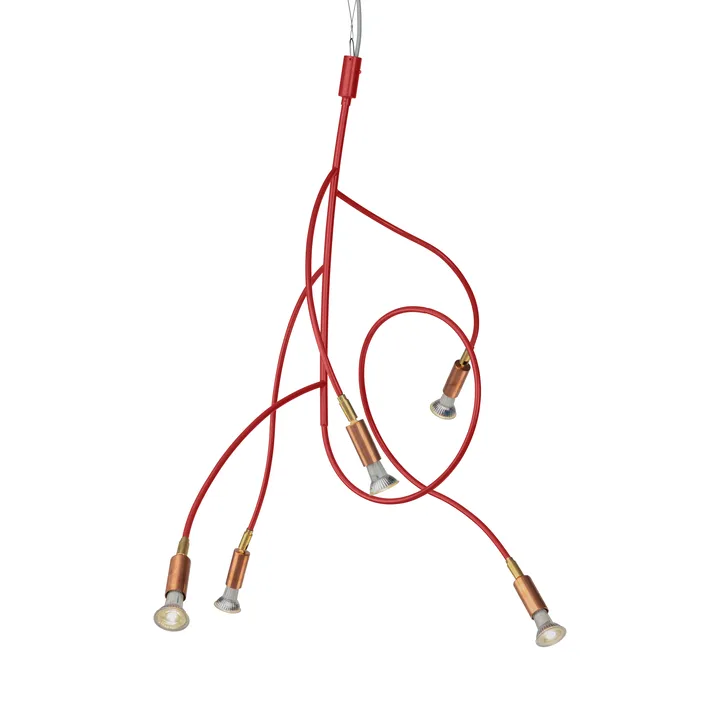 Lámpara de techo Ranka 5 - Rojo - Örsjö Belysning