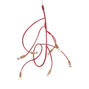 Lámpara de techo Ranka 7 - Rojo - Örsjö Belysning