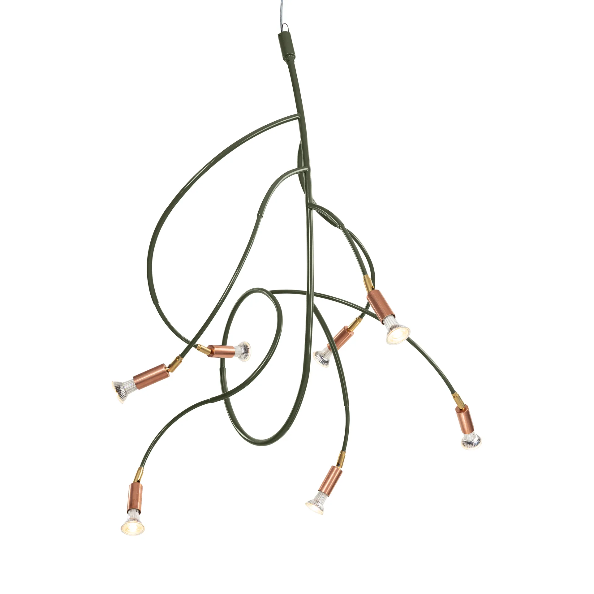 Lámpara de techo Ranka 7, Verde oliva Örsjö Belysning