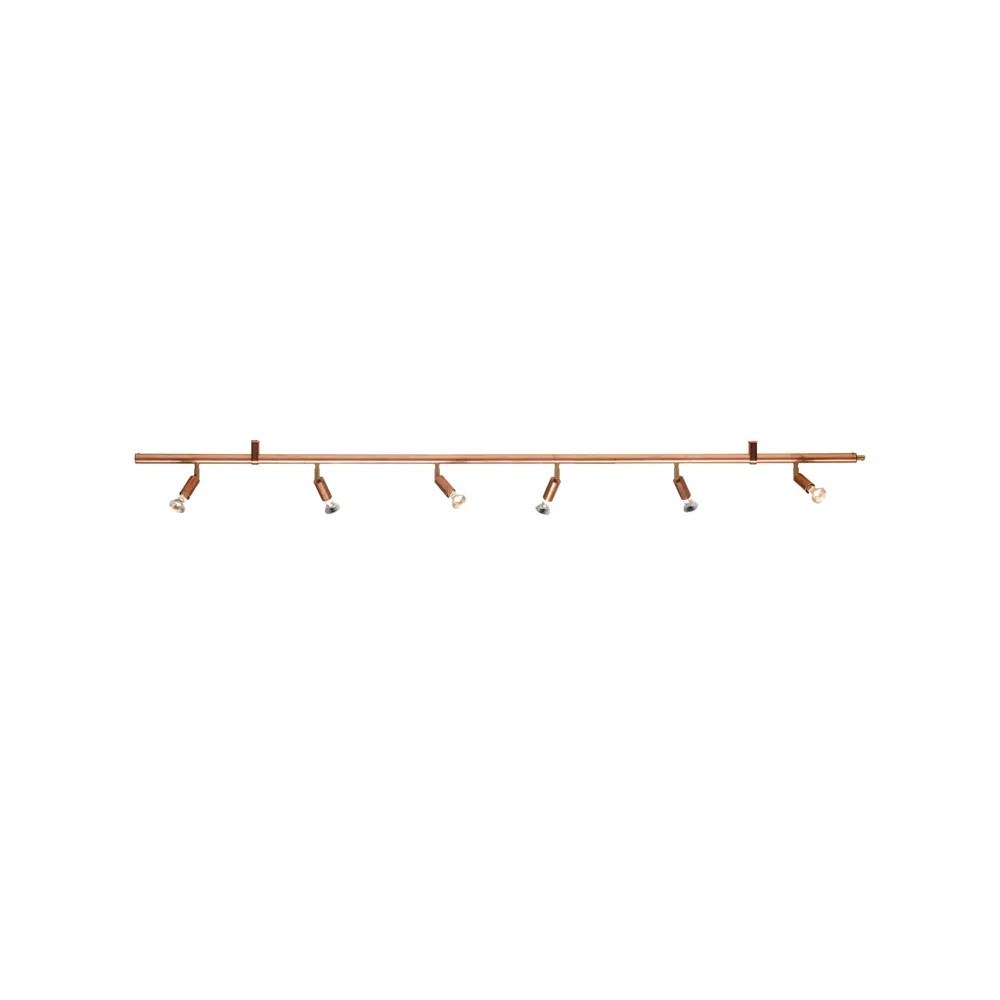 Lámpara de techo y pared Star 6, Cobre, 200 cm Örsjö Belysning