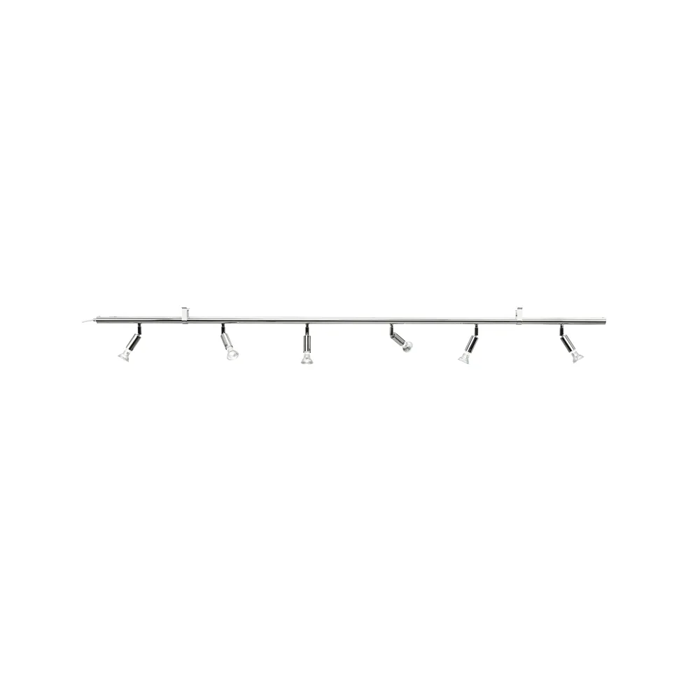Lámpara de techo y pared Star 6, Latón niquelado, 200 cm Örsjö Belysning