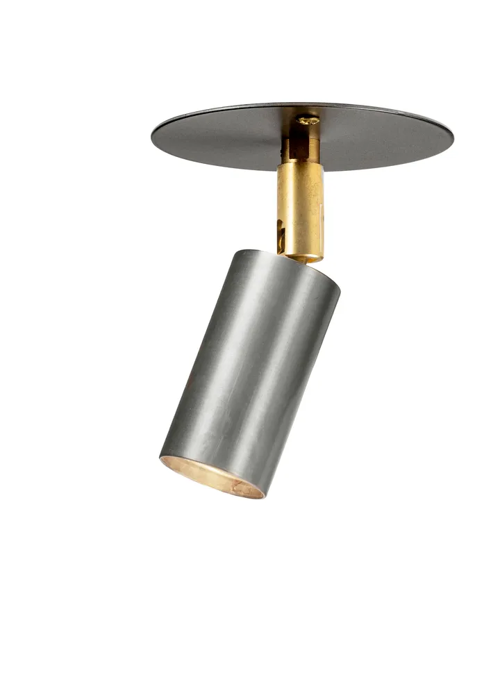 Lámpara de techo/pared Starlight 1 de montaje fijo - Acero en bruto - Örsjö Belysning