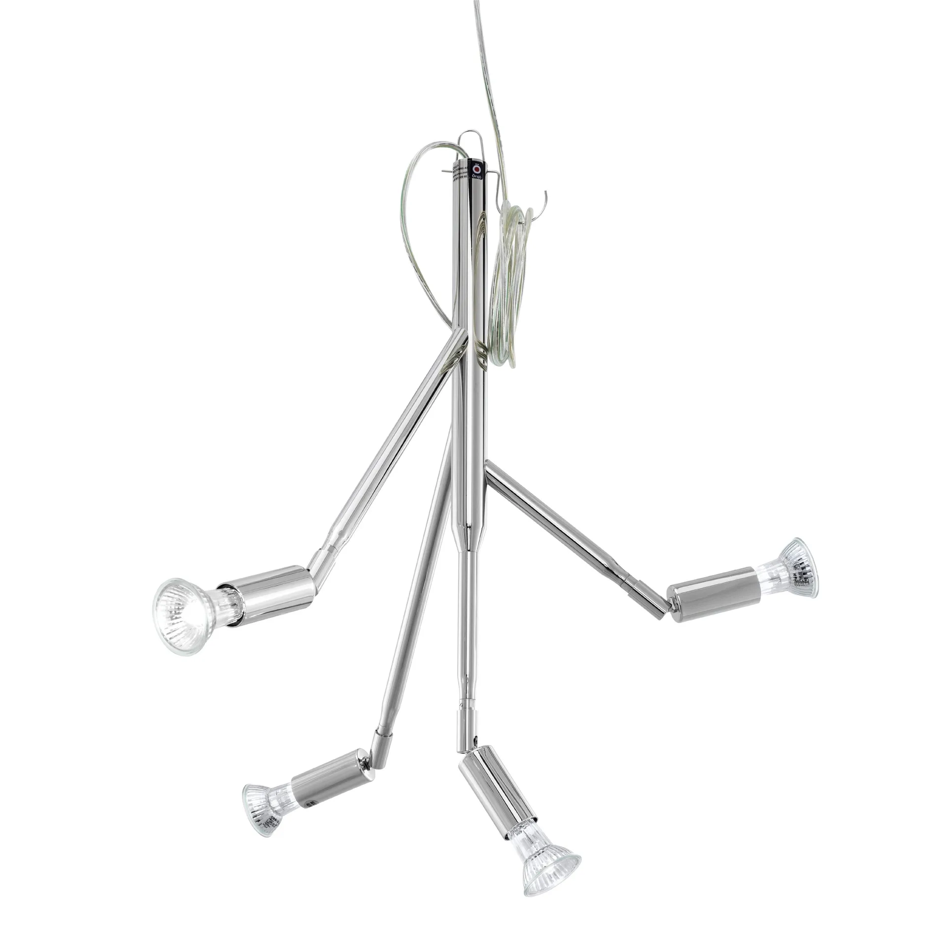 Lámpara techo Kvist S, latón niquelado Örsjö Belysning