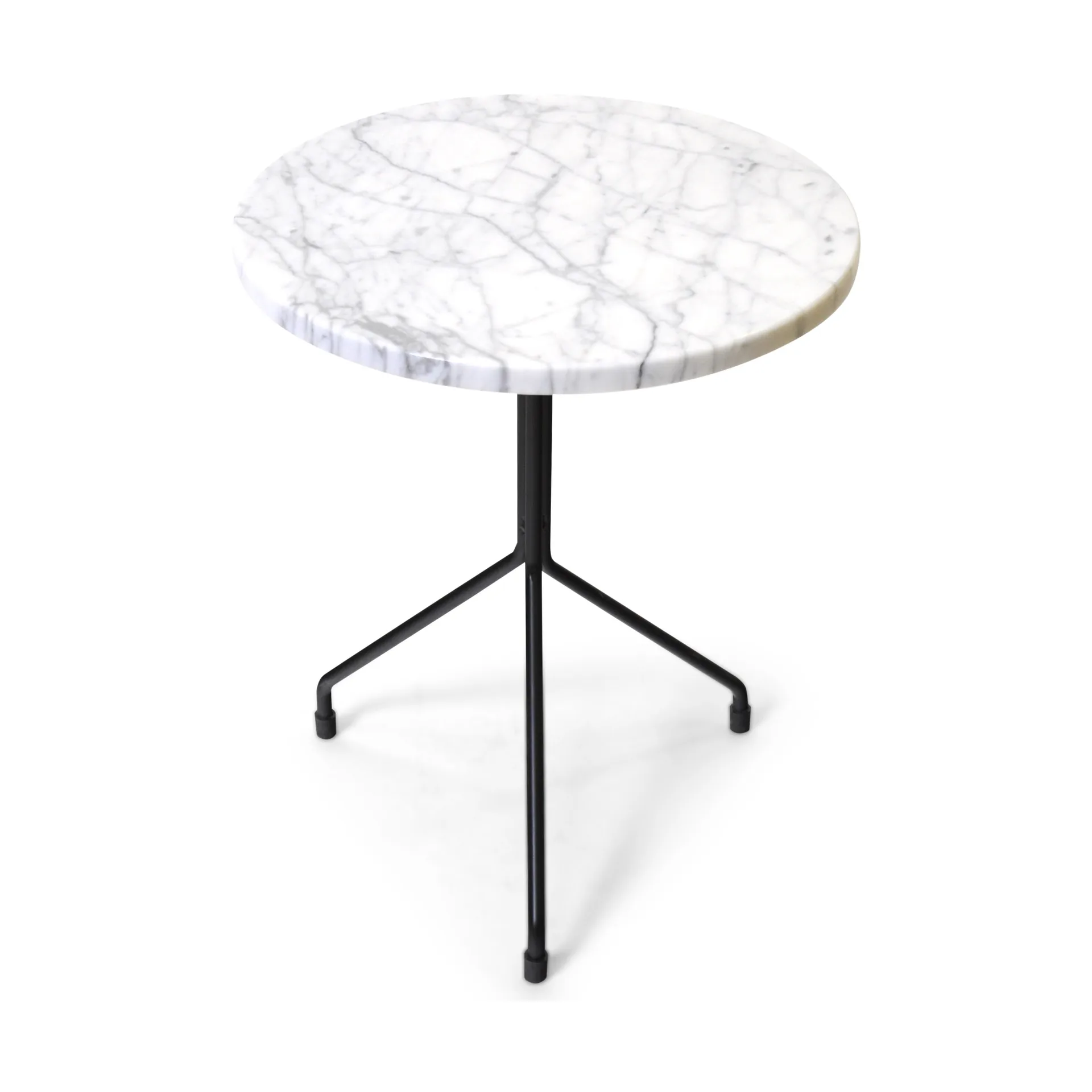 Mesa auxiliar Allforone, White carrara-black, Ø40 cm OX Denmarq