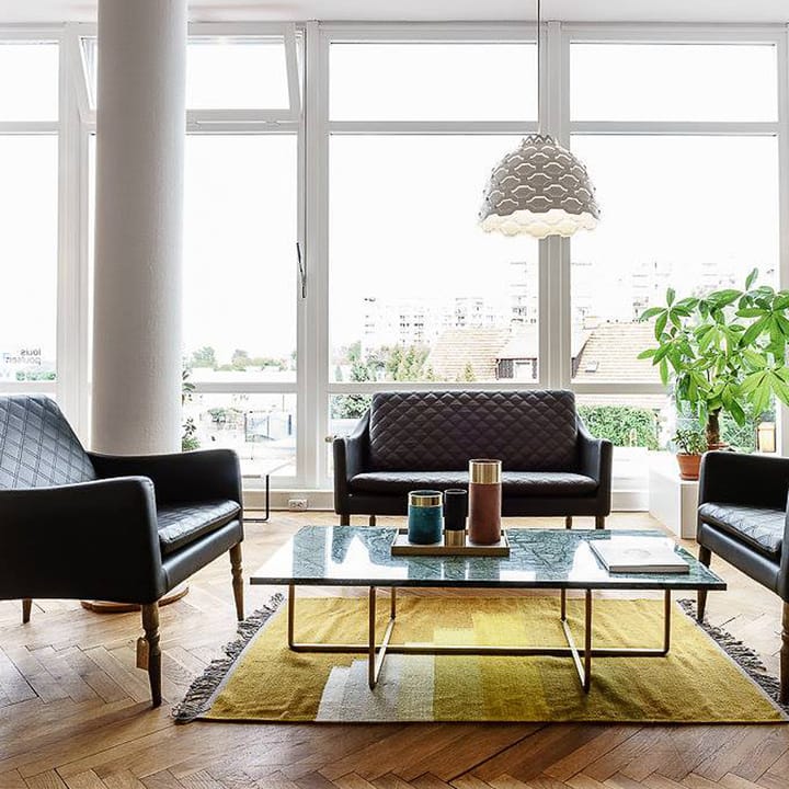 Mesa de centro Ninety rectangular, mármol indio, estructura de latón OX Denmarq