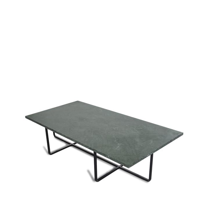 Mesa de centro Ninety rectangular - mármol indio, estructura negra - OX Denmarq