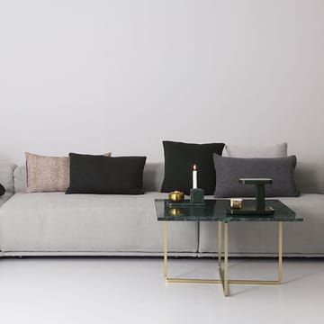 Mesa de centro Ninety rectangular - mármol marquina, estructura de latón - OX Denmarq