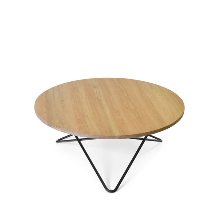 Mesa de centro O Table - roble lacado mate, estructura lacado negro - OX Denmarq