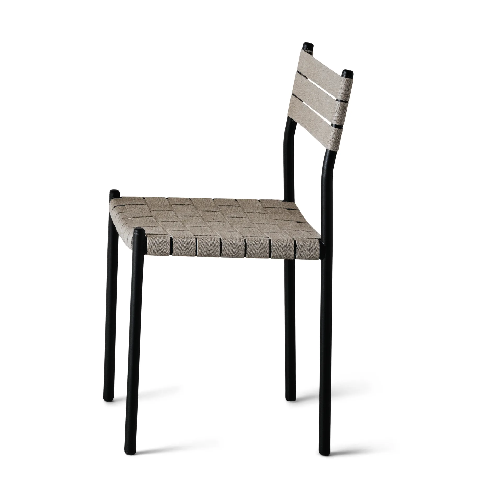 Silla Nettan Chair estrcutura en negro, Tejido natural OX Denmarq