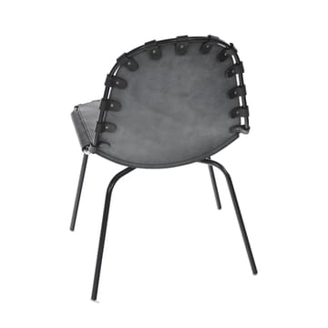 Silla Stretch - cuero coñac, estructura negra - OX Denmarq