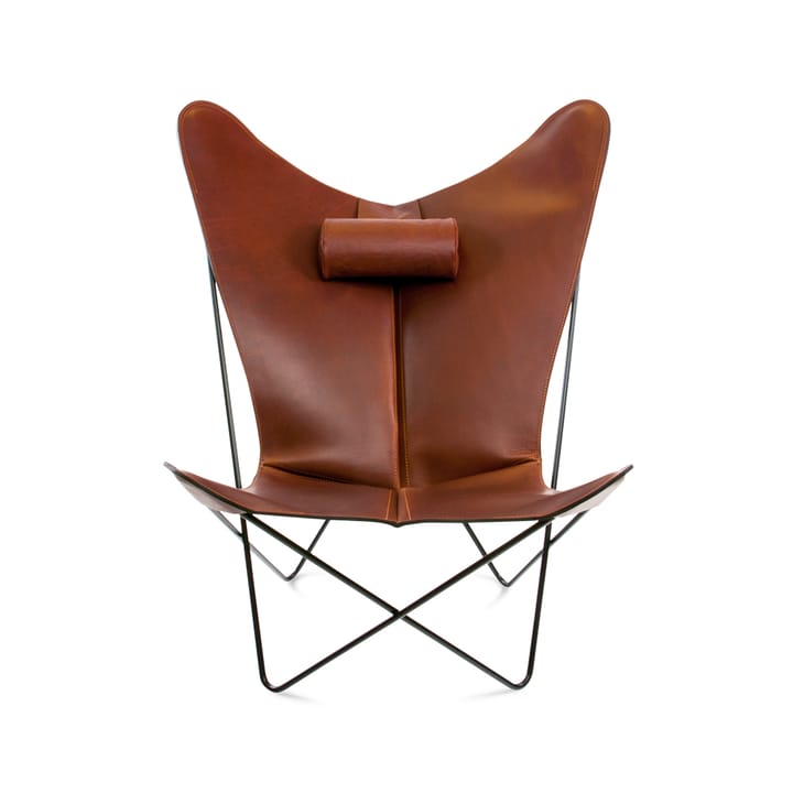 Sillón KS Chair - cuero coñac, estructura negra - OX Denmarq