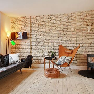 Sillón KS Chair - cuero natural, estructura negra - OX Denmarq
