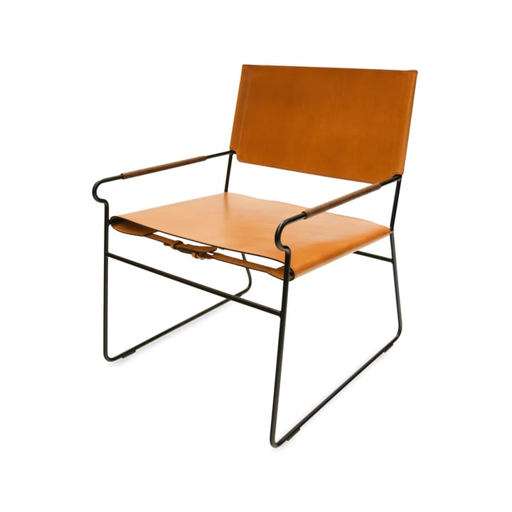 Sillón Next Rest - cuero avellana, estructura negra - OX Denmarq