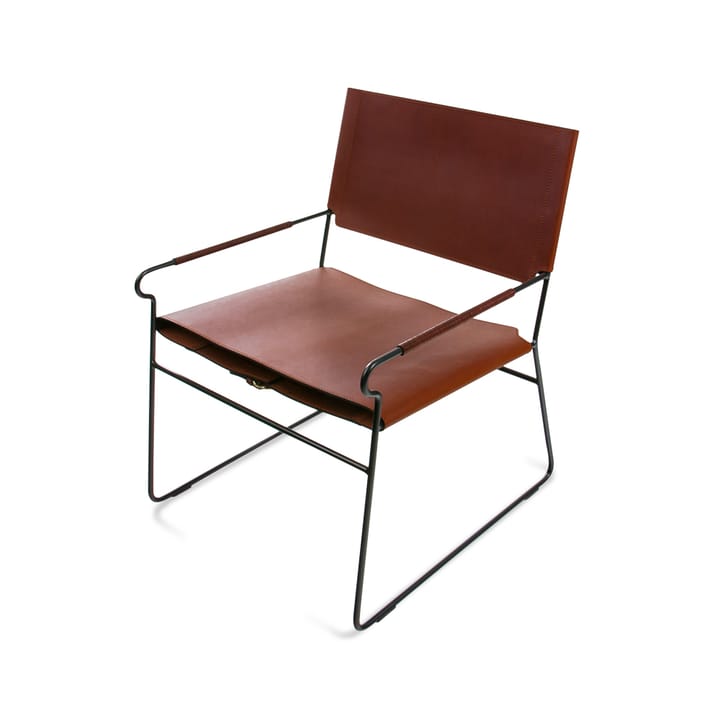 Sillón Next Rest - cuero coñac, estructura negra - OX Denmarq