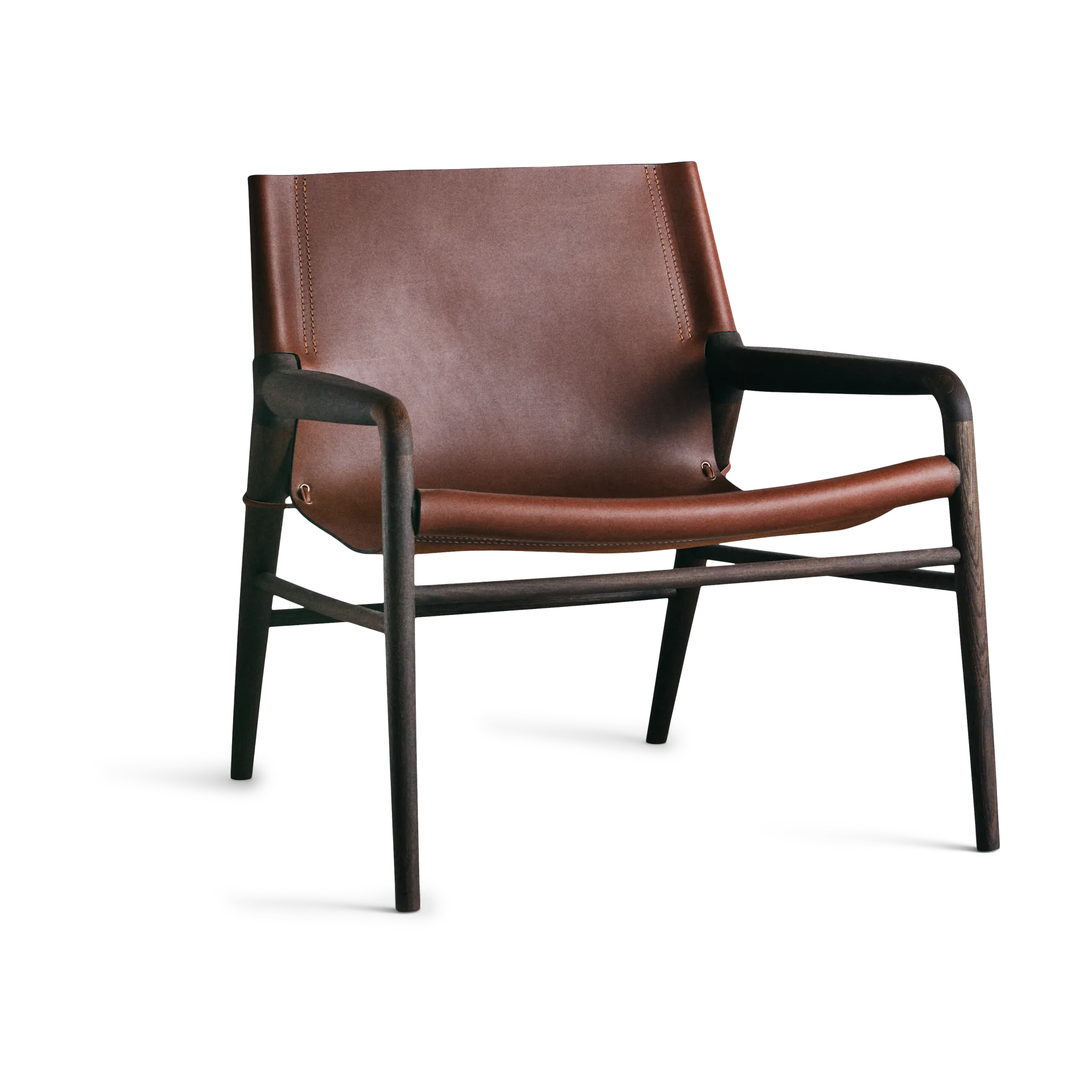 Sillón Rama Chair roble ahumado, Cognac OX Denmarq