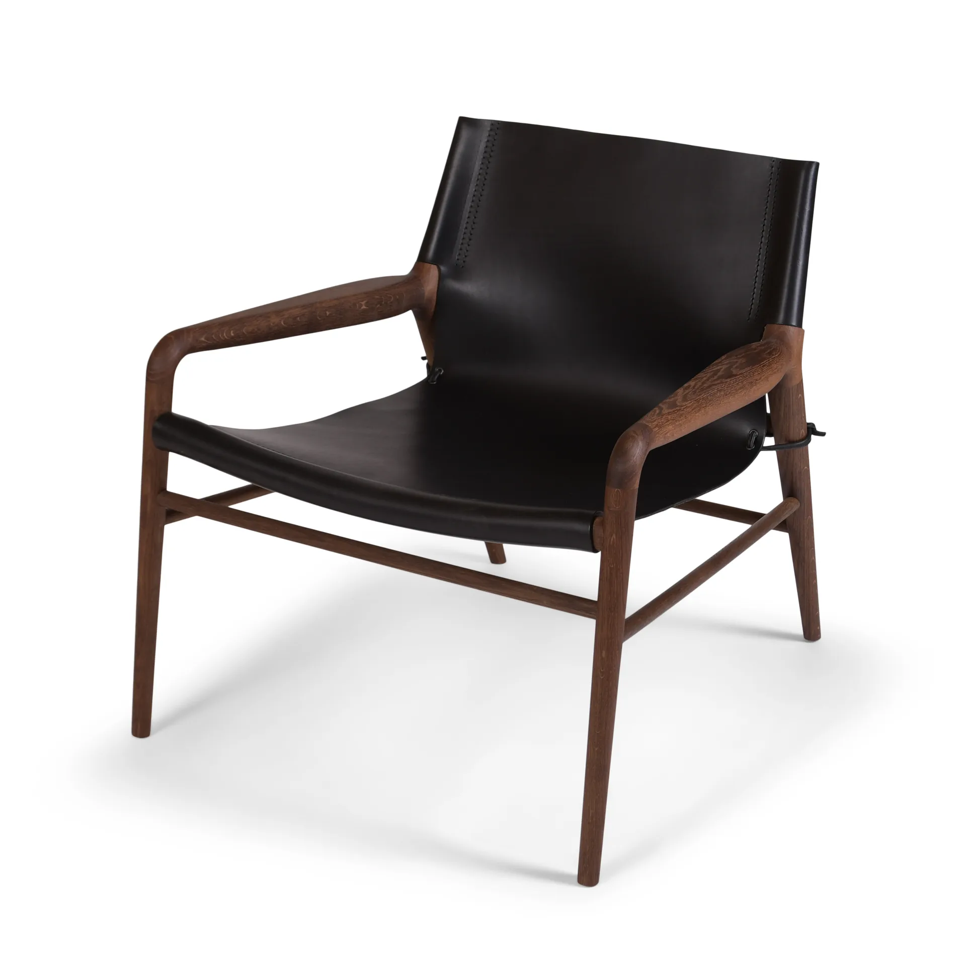 Sillón Rama Chair roble ahumado, Negro OX Denmarq