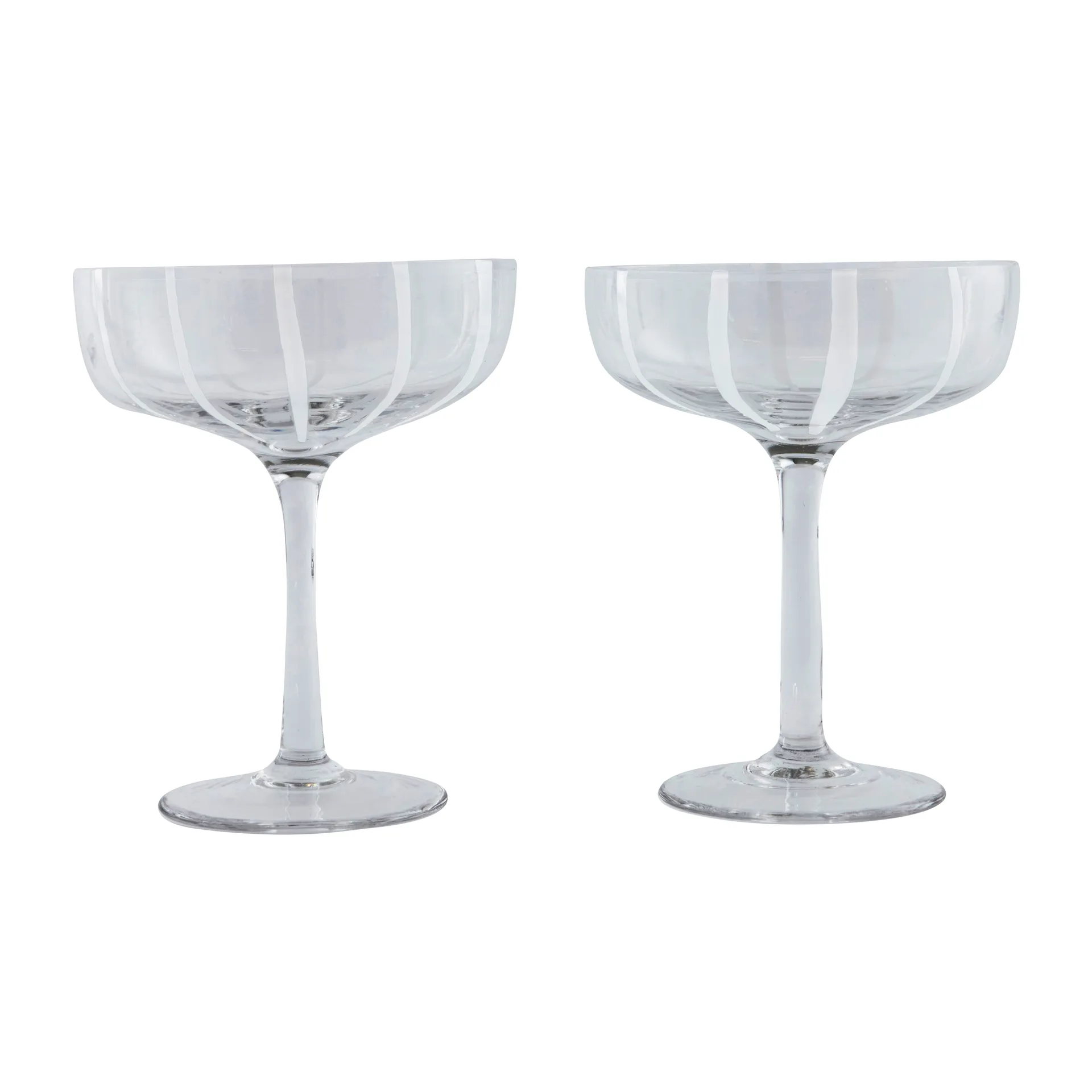 2 Copas de champagne Mizu coupe, Clear OYOY