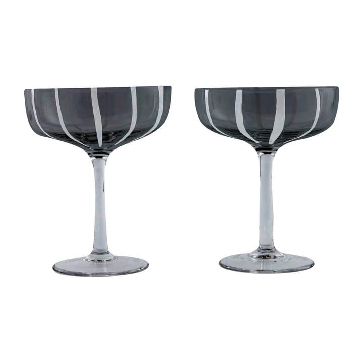 2 Copas de champagne Mizu coupe - Grey-white - OYOY