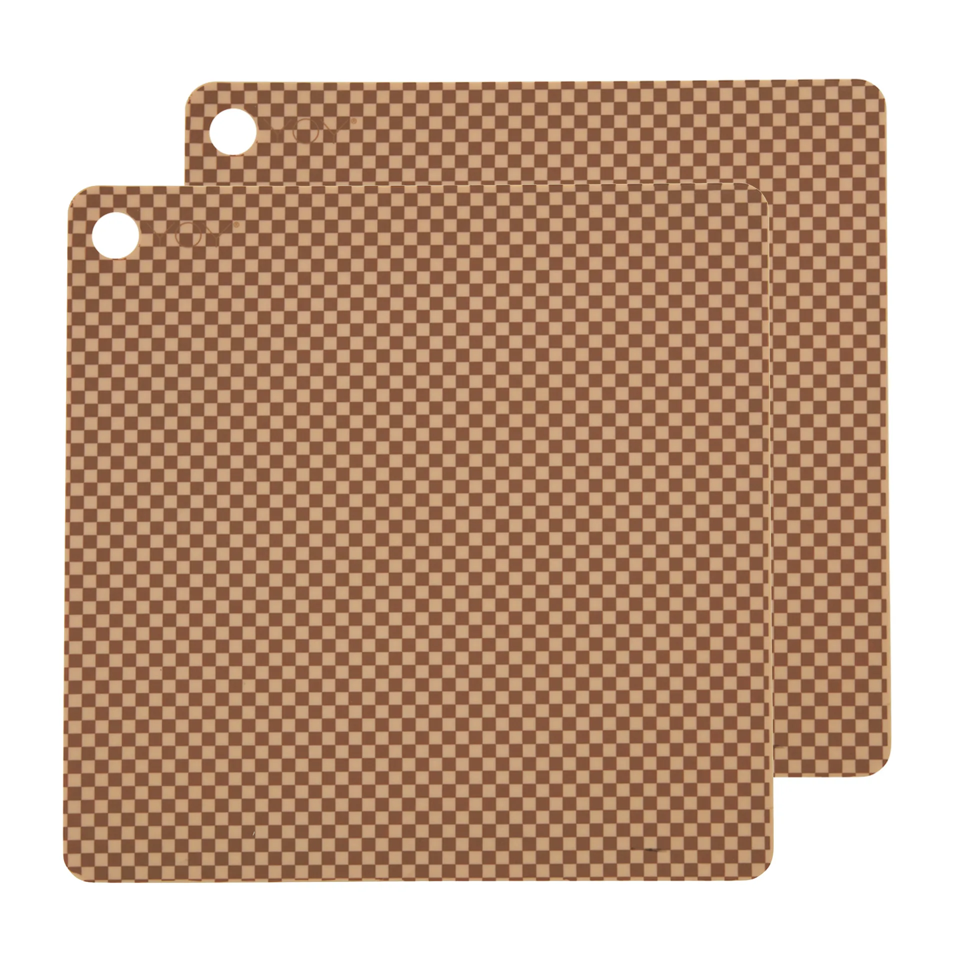 2 Manteles individuales cuadrados OYOY, Camel OYOY