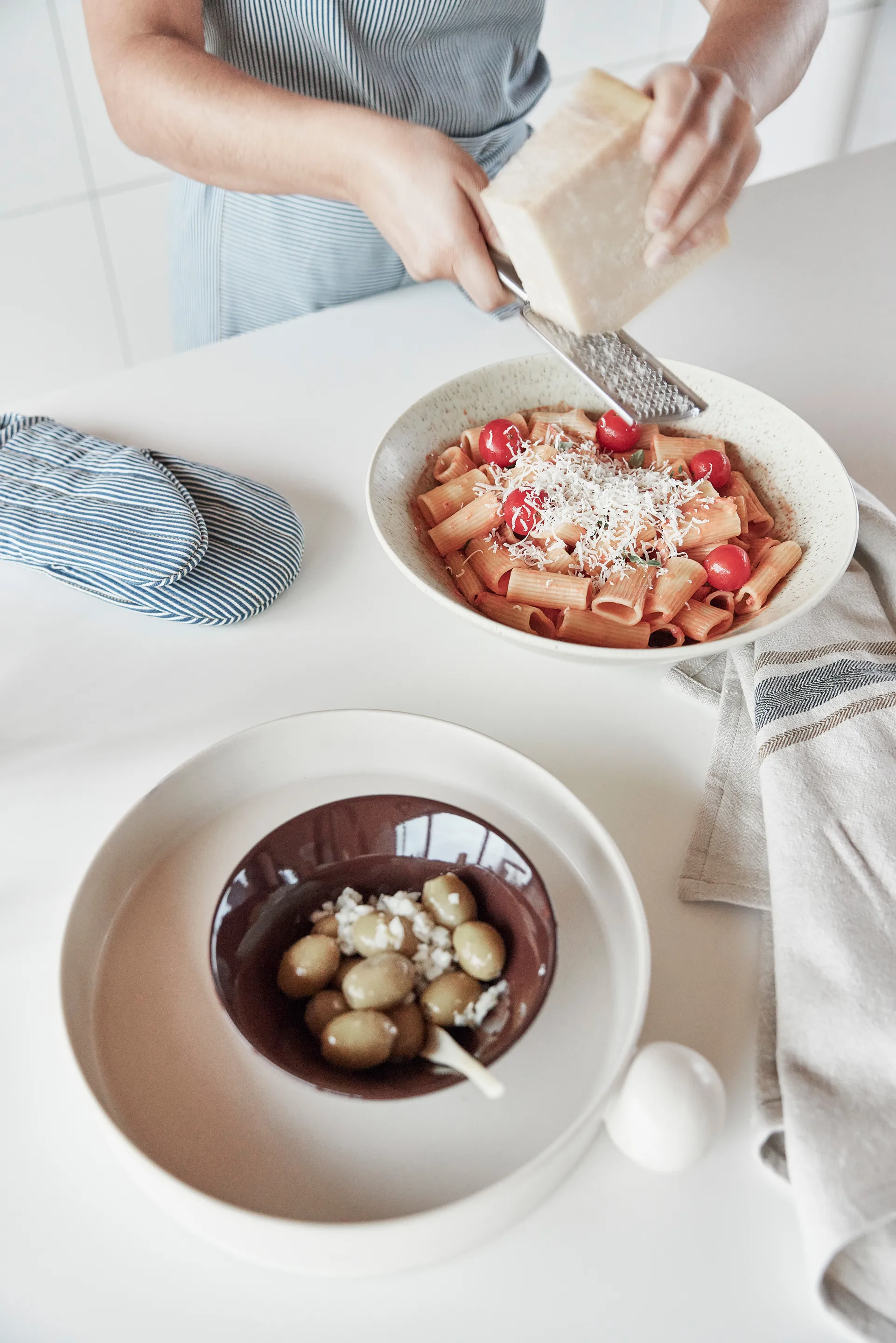 2 Paños de cocina Linu, Black OYOY