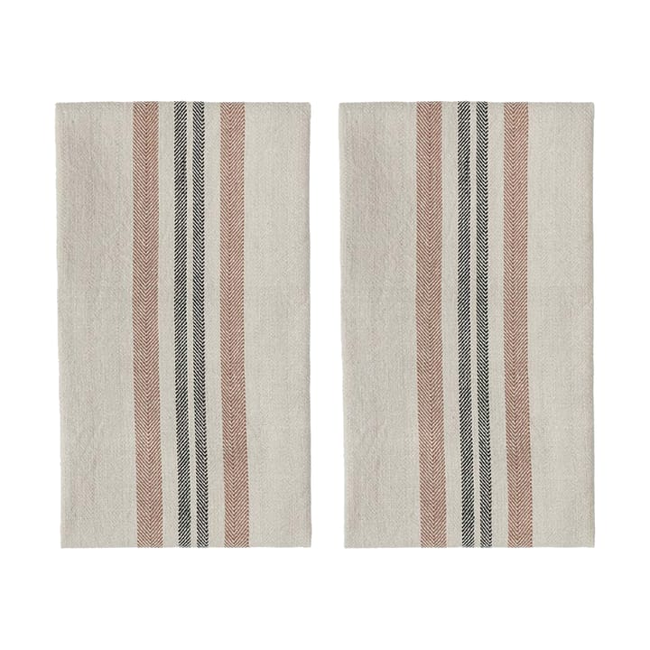 2 Paños de cocina Linu - Caramel - OYOY