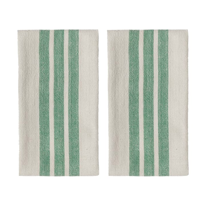 2 Paños de cocina Linu - Green - OYOY