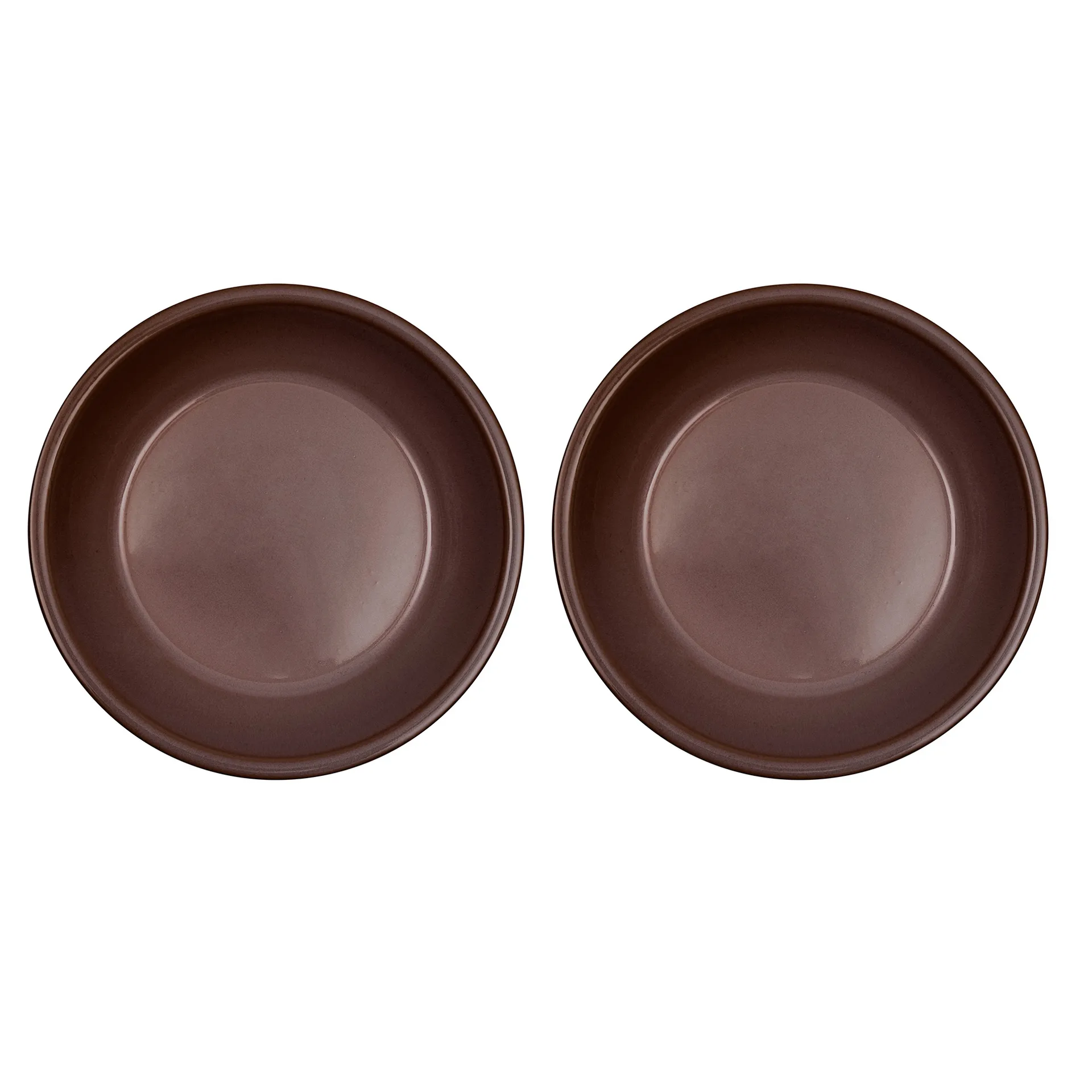 2 Platos hondo Yuka Ø19 cm, Dark (marrón) OYOY
