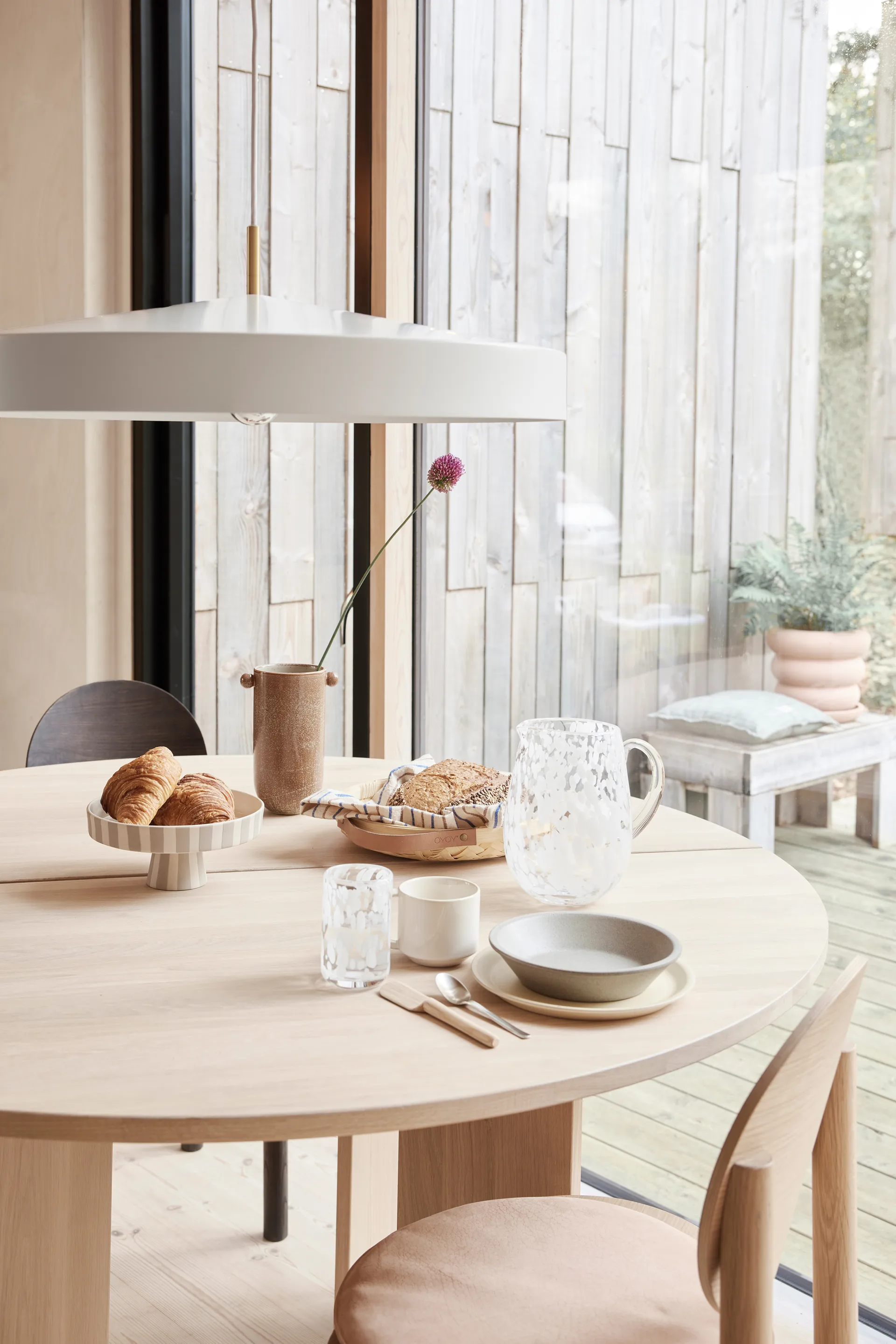 2 Platos Yuka Ø22 cm, Butter OYOY