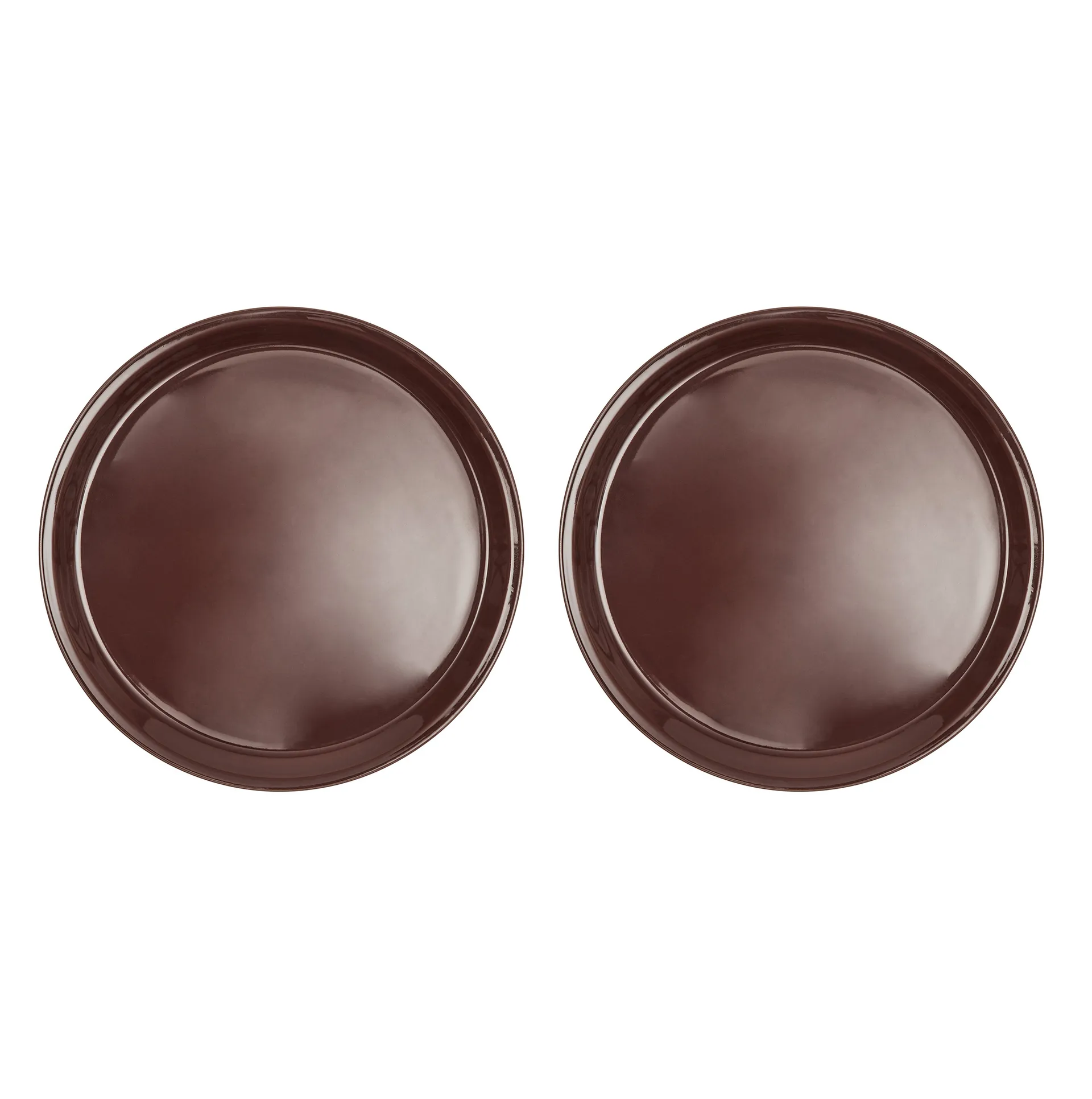 2 Platos Yuka Ø27 cm, Dark (marrón) OYOY