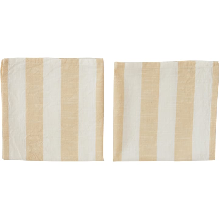 2 Servilletas Striped 45x45 cm - Vanilla - OYOY