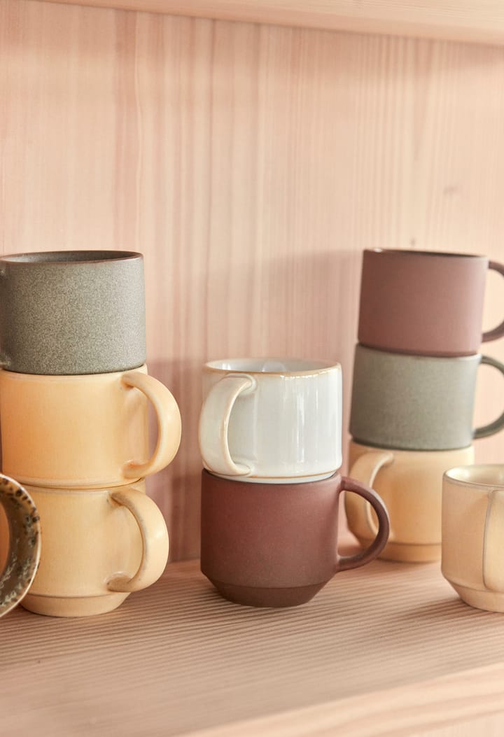 2 Tazas espresso Yuka, Dark (marrón) OYOY