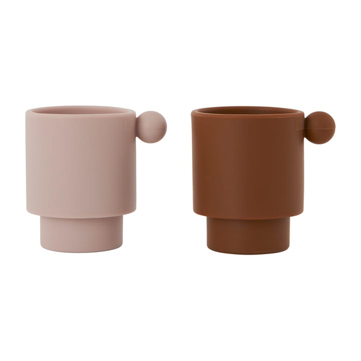 2 Tazas Tiny Inka - Caramel-rose - OYOY