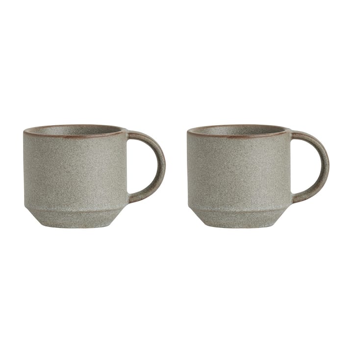 2 Tazas Yuka - Stone (gris) - OYOY