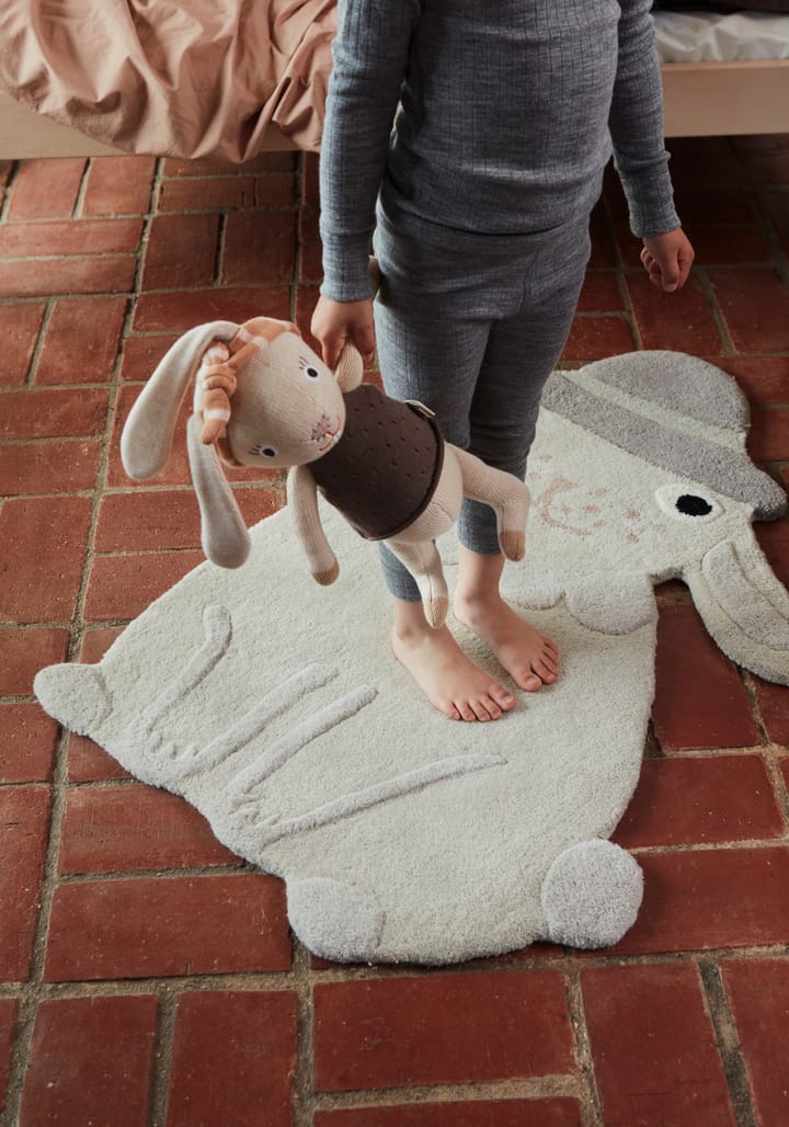 Alfombra animal OYOY Mini, conejo OYOY