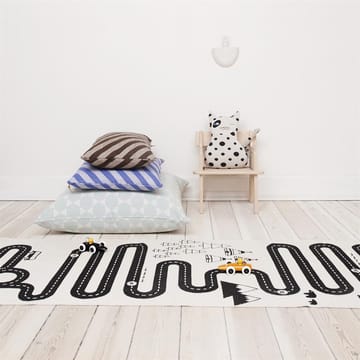 Alfombra infantil Adventure - beige-negro, 70x180 cm - OYOY