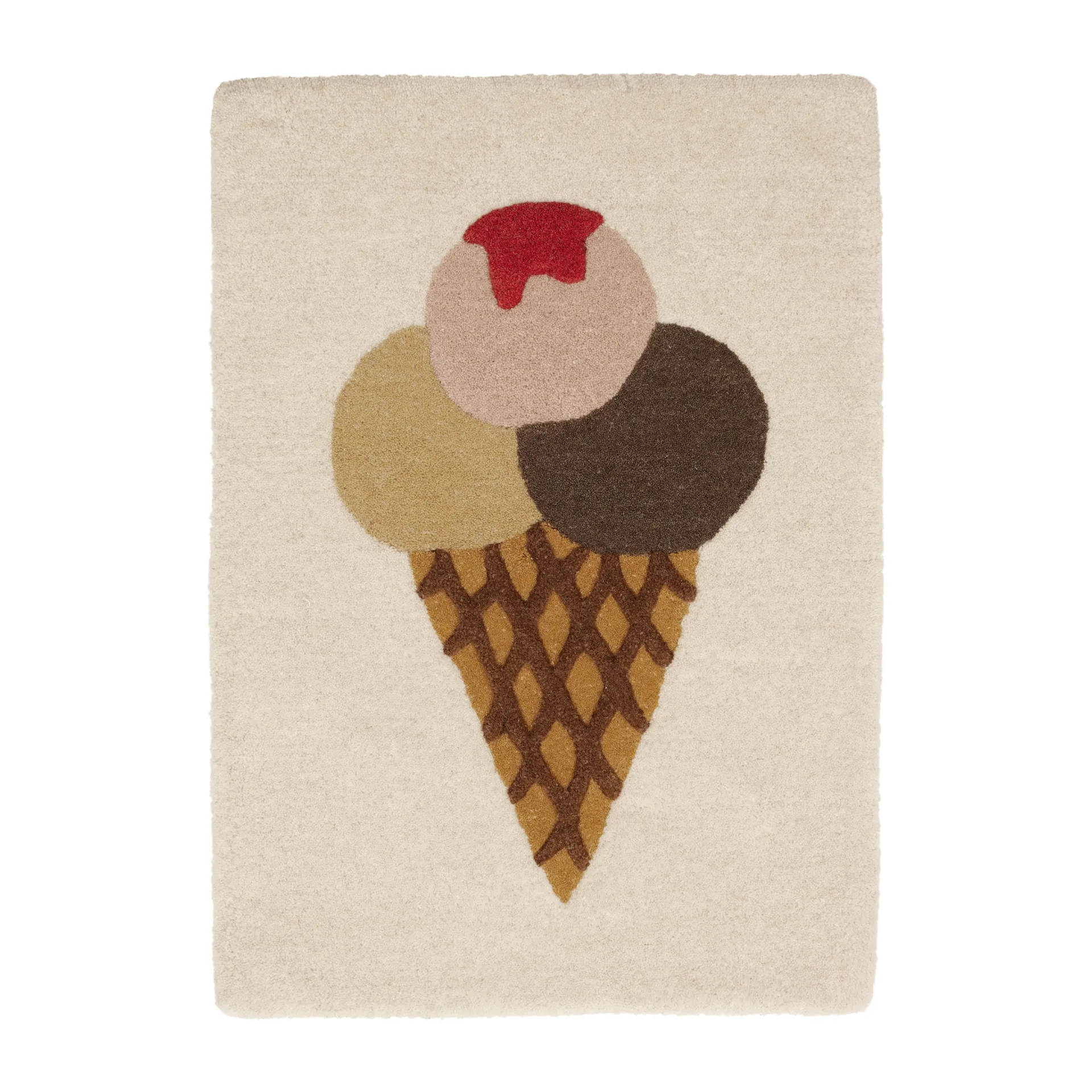 Alfombra infantil Ice Cream Tufted 45x65 cm, Multi OYOY