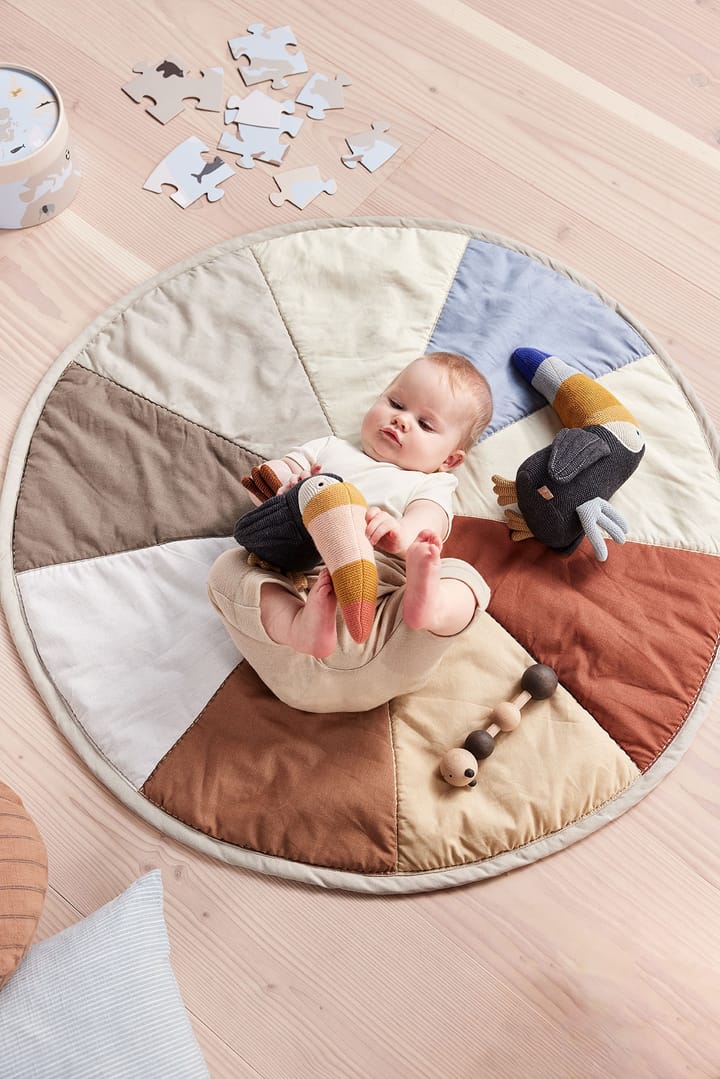 Alfombra infantil Moni Quilted Ø100 cm, Multi OYOY