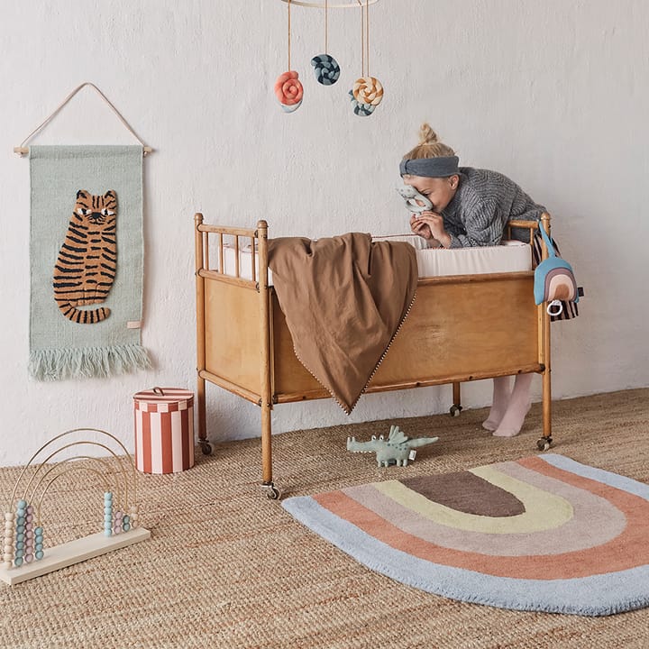 Alfombra infantil Rainbow 88x90 cm, Multi OYOY