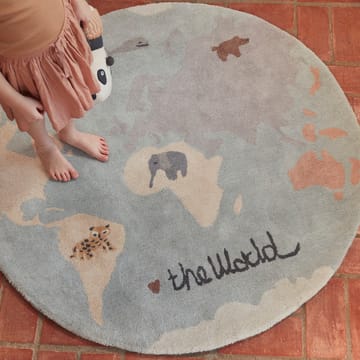 Alfombra infantil The world Ø120 cm - Multi - OYOY